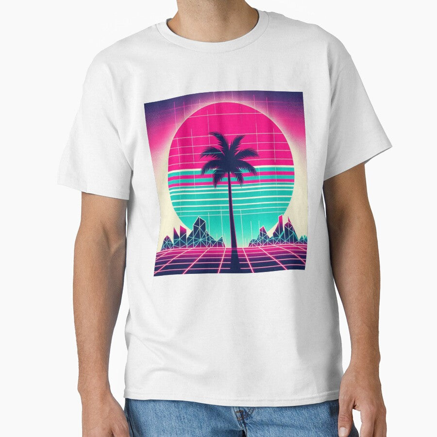 Synthwave Sunset – Retro Palm Dreamscape by Dogandesighn