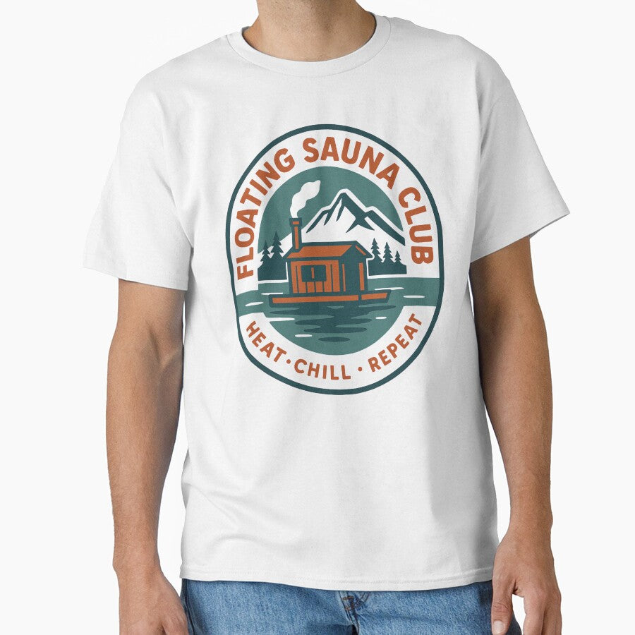 Floating Sauna Club Nordic Retro design by Meandmyshop