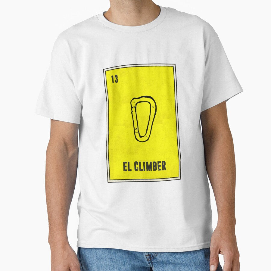 El Climber Mountain Climbing Carabiner Mexican Loteria Bingo Card by casadeloteria