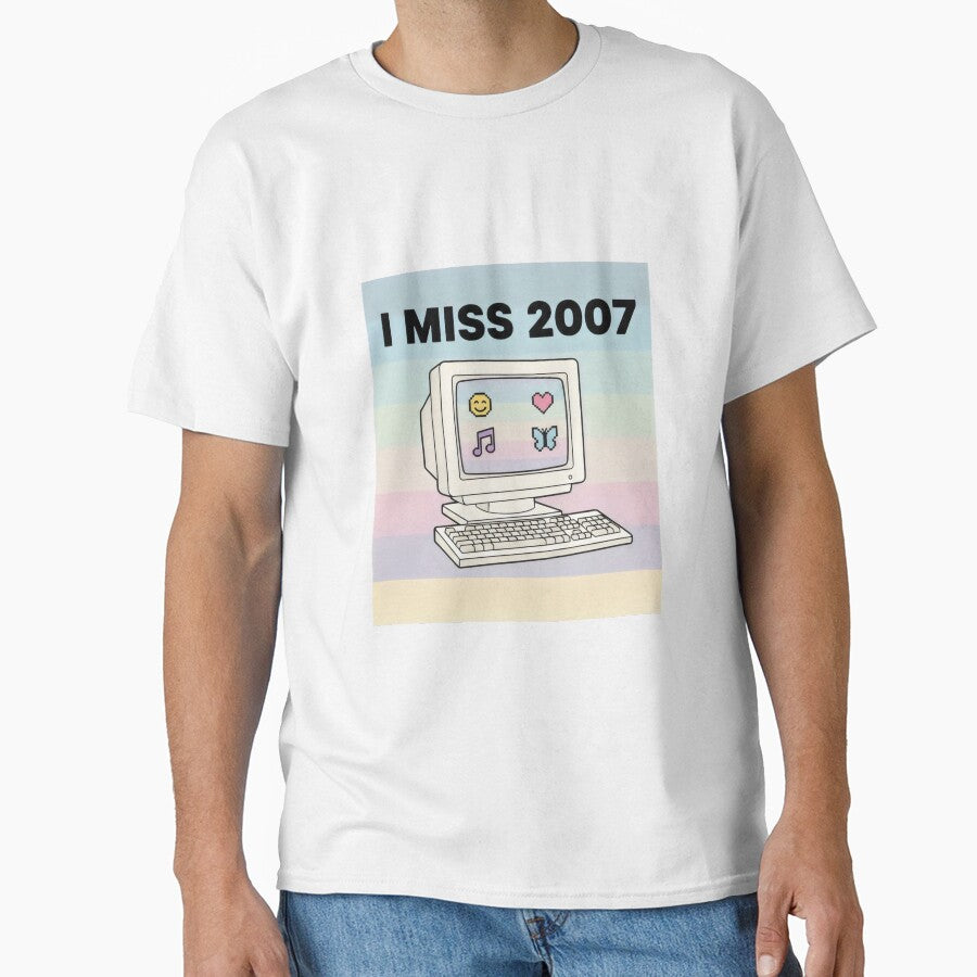 I Miss 2007 Retro Aesthetic Y2K Pastel Computer Art by SplashTastic