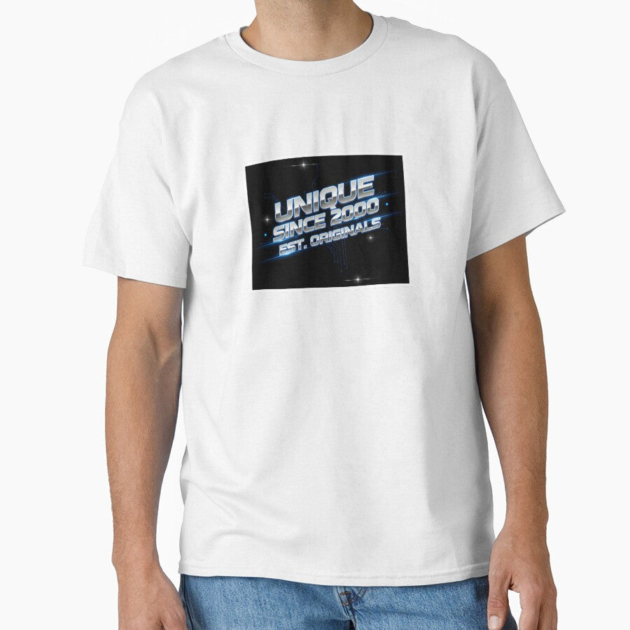 Unique Since 2000 – Retro Future Y2K Tech Design for its Birthday by Fuechse
