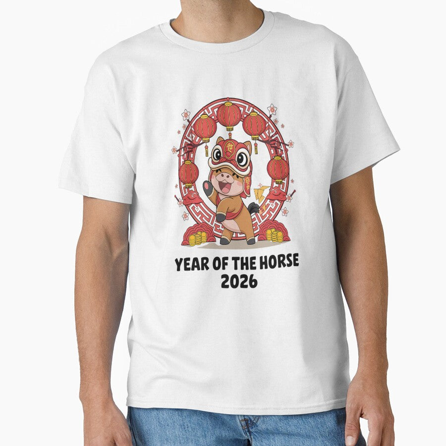 Year of the Horse 2026 Lunar New Year Chinese Zodiac Horse by SIGORDESIGN