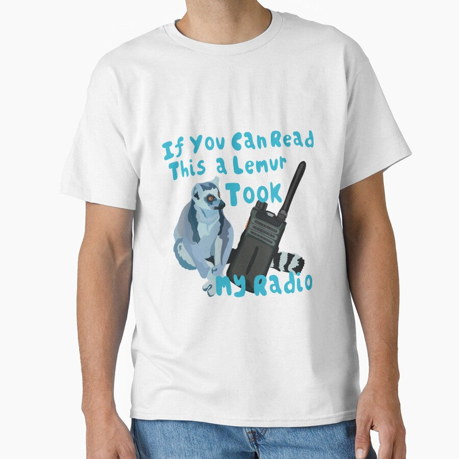 Ring-Tailed Lemur Funny Radio Design by PrettylittlepastelUk