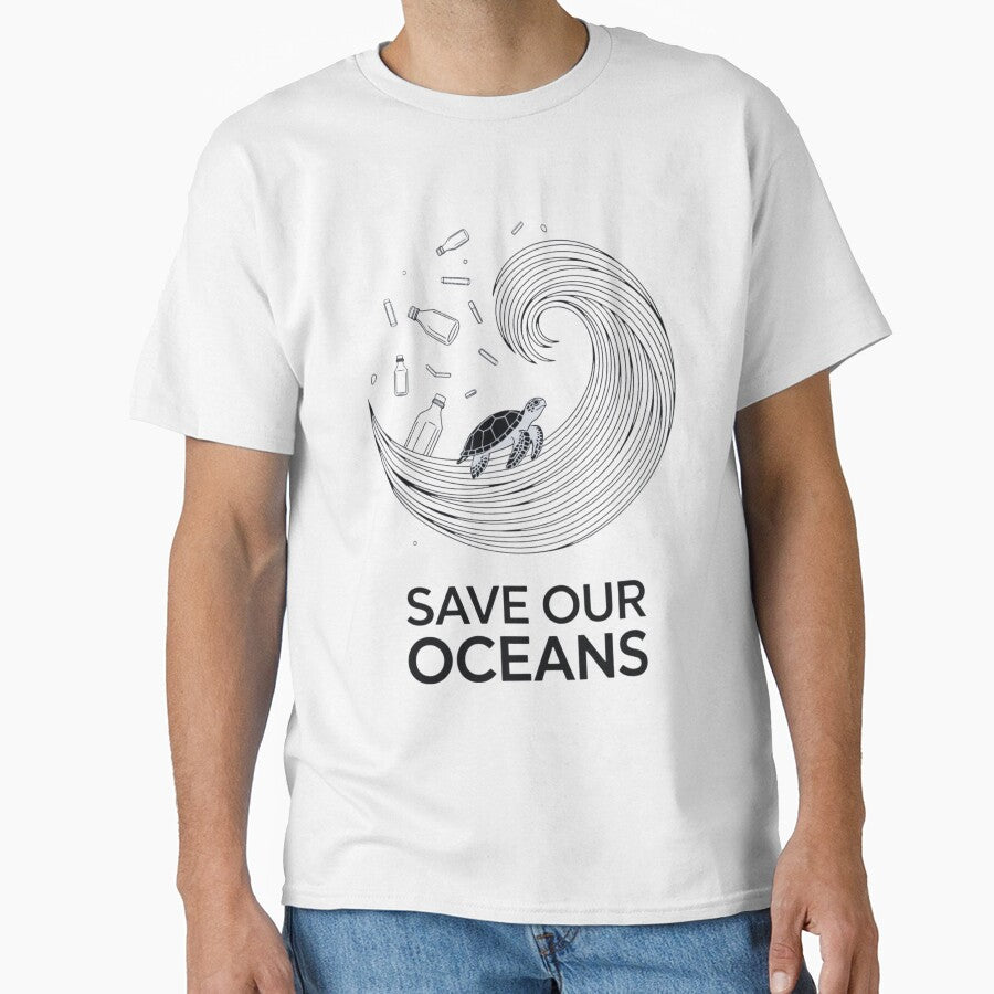 Save Our Oceans Sea Turtle Activism Against Plastic Waste by BunBuntheDog-