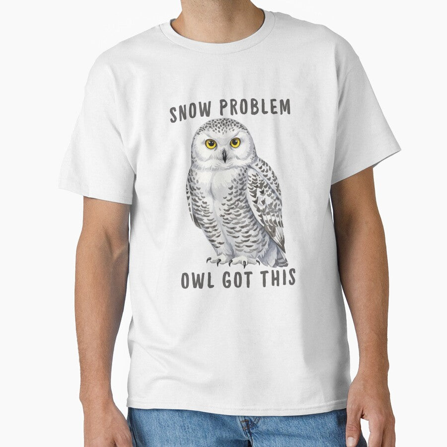 Snow Problem Owl Got This Funny Snowy Owl Pun by gillys