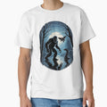 Bigfoot and Mothman Night Encounter – Cryptid Forest Legends Art by love3617