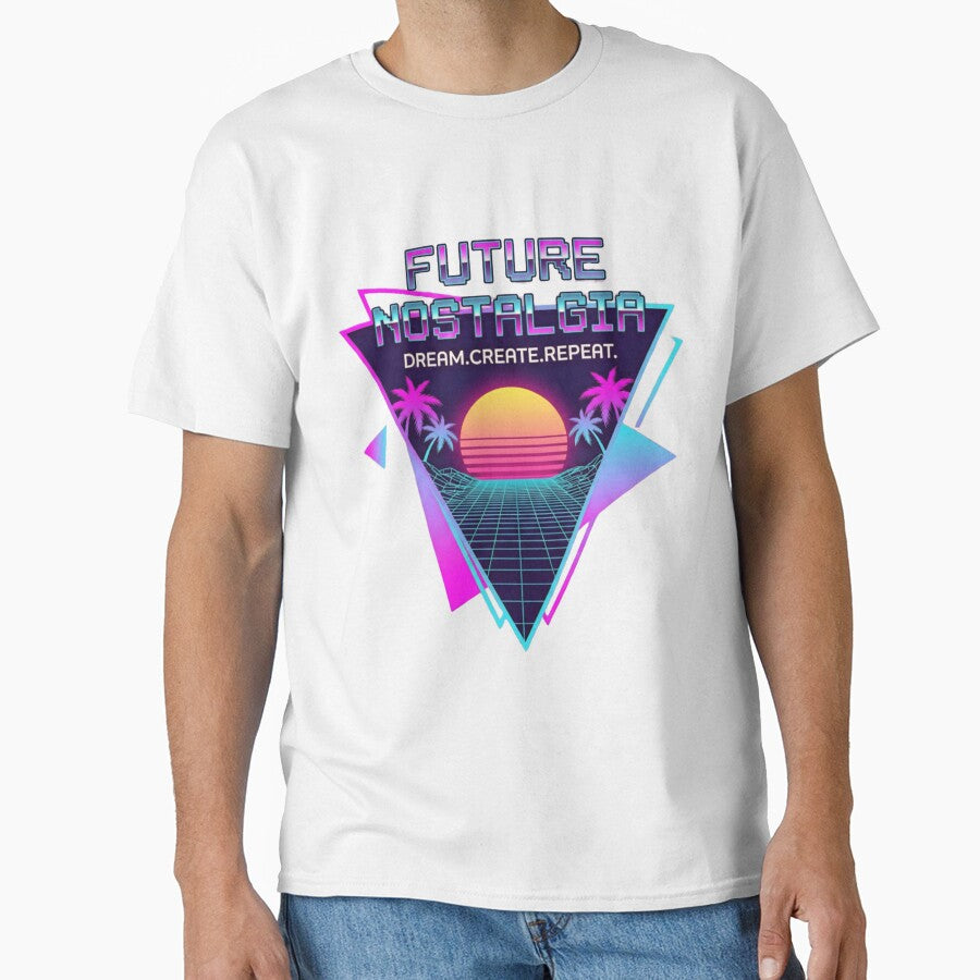 Future Nostalgia: Retro Synthwave Sunset & Palm Trees by LookLikeBrand