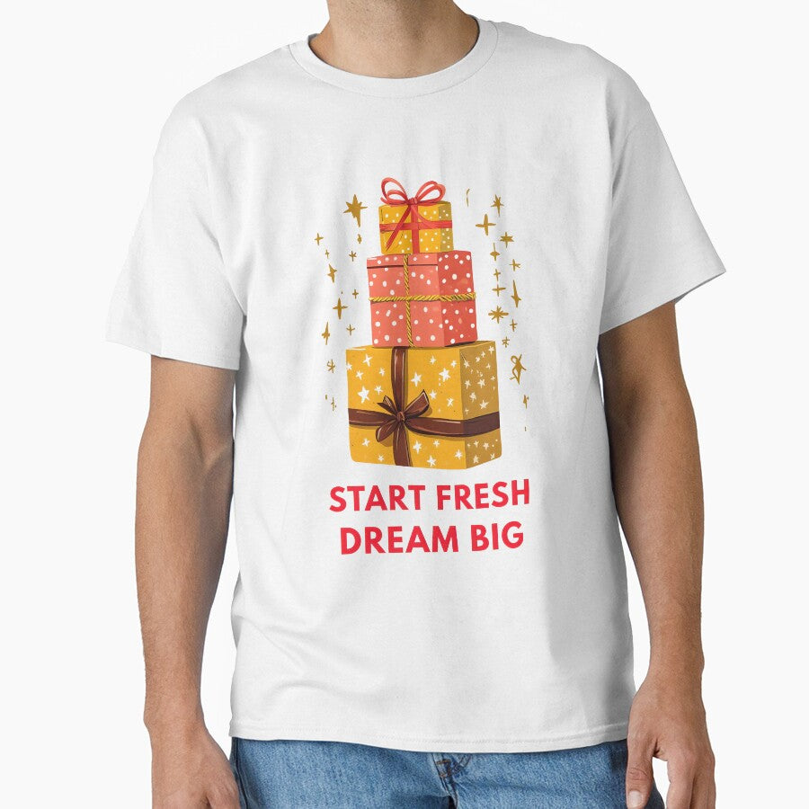 Start Fresh. Dream Big. – Minimalist New Year Quote by GoxyVision