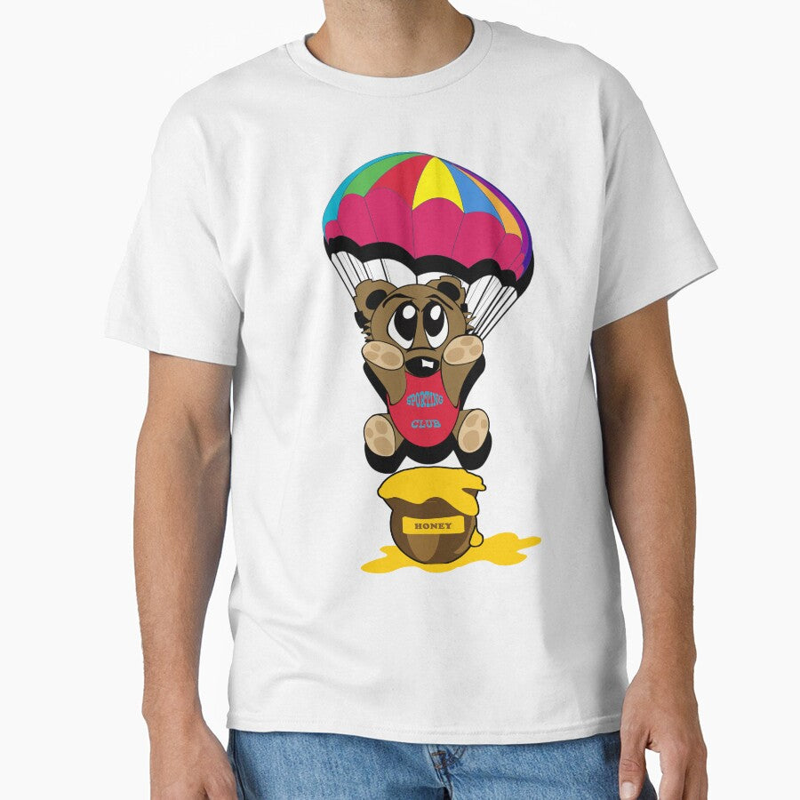 Cute Skydiving Teddy Bear Mascot by capricedefille