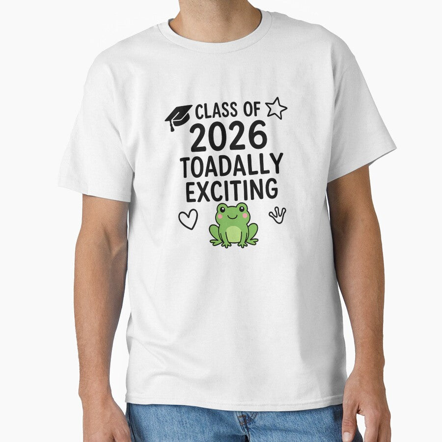 Class of 2026 Toadally Exciting Cute Frog Graduation Design - senior by MarJul