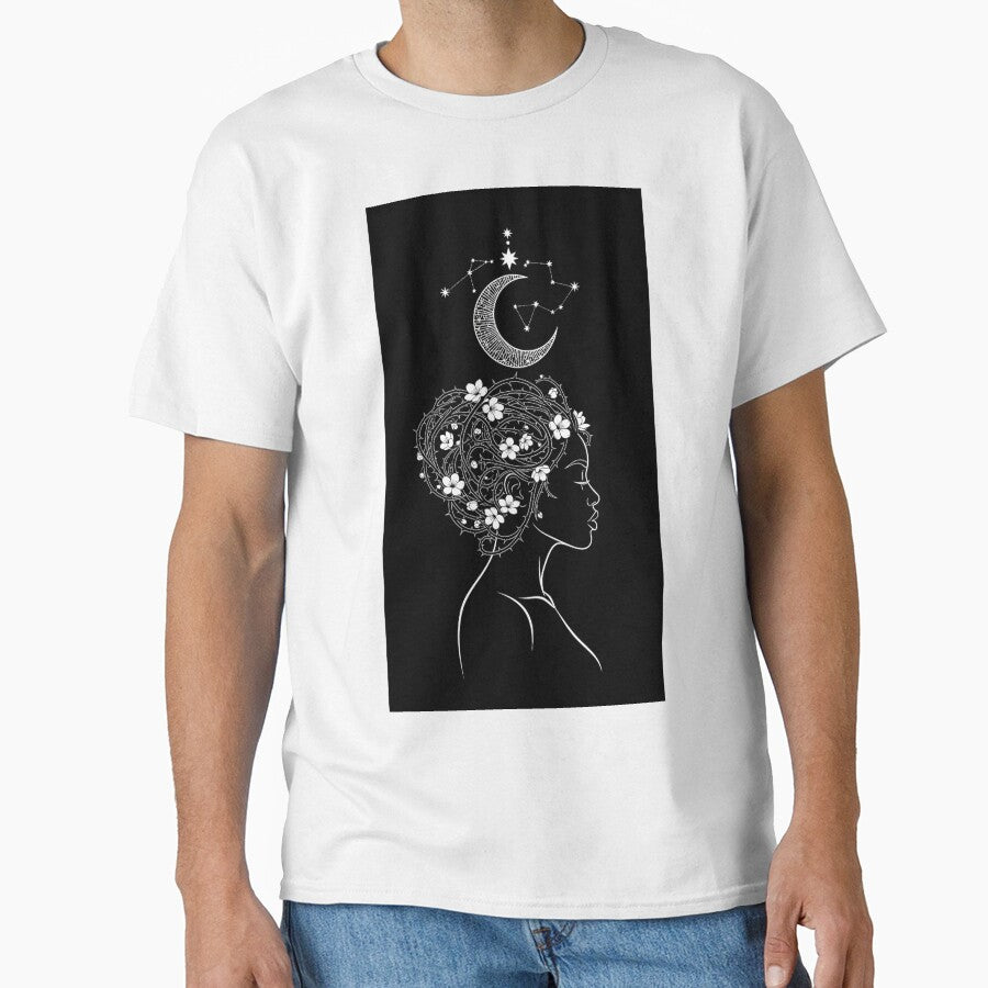 Dark Feminine Energy | Elegant Celestial Silhouette Art by Simple_Lines2025