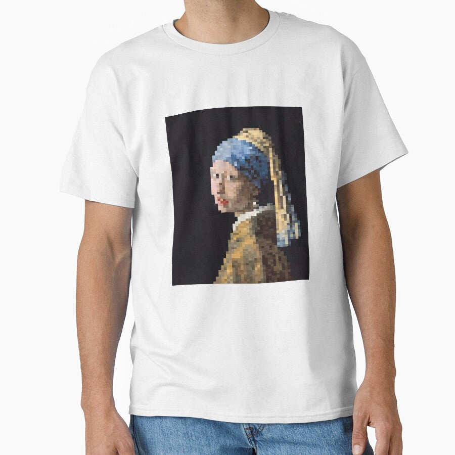 Pixel Art girl with pearl earring by ArtPixelDesign