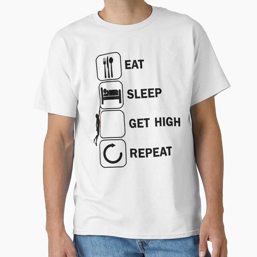 Eat Sleep Get High Repeat Climbing by DerNerd