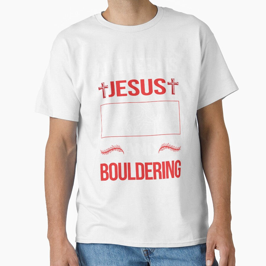 Funny Jesus Bouldering Rock Climbing by DougPoulos