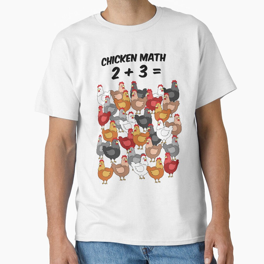 Chicken math cute pattern by lifewithbirds
