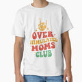 Womens Overstimulated Moms Club Funny Saying Groovy Mom Rock Hand by Reemstudio