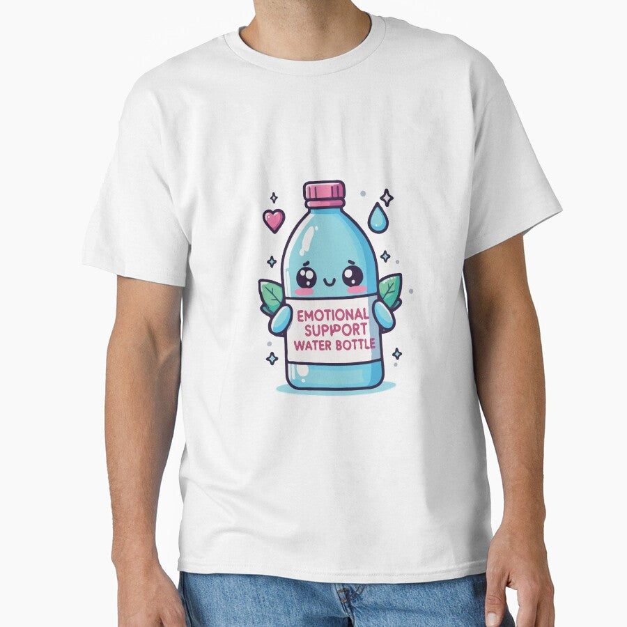 emotional support water bottle blue by TshirtTalkYou