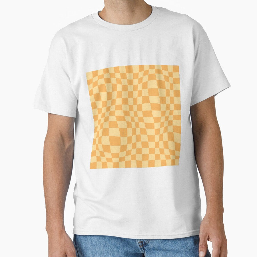 Y2K Danish Pastel Yellow Checkerboard Pattern by Sarah Eichert