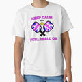 KEEP CALM and PICKLEBALL ON - UK pickleball - Union Jack Pickleball - British pickleball – PINK pickleball GIFT by originalsusie