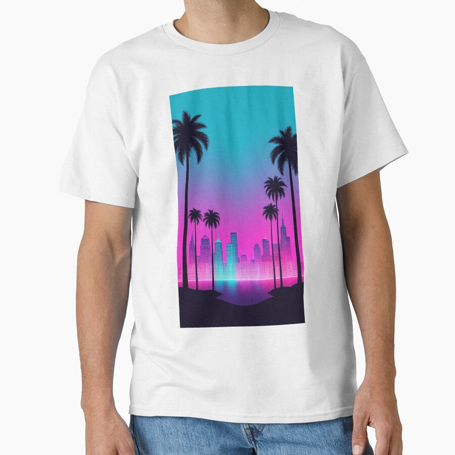 Retro Landscape | Neon Take on the Big City by Esterlane