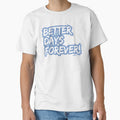Better Days Forever: Bold Blue Typography - Motivational Statement by re2m
