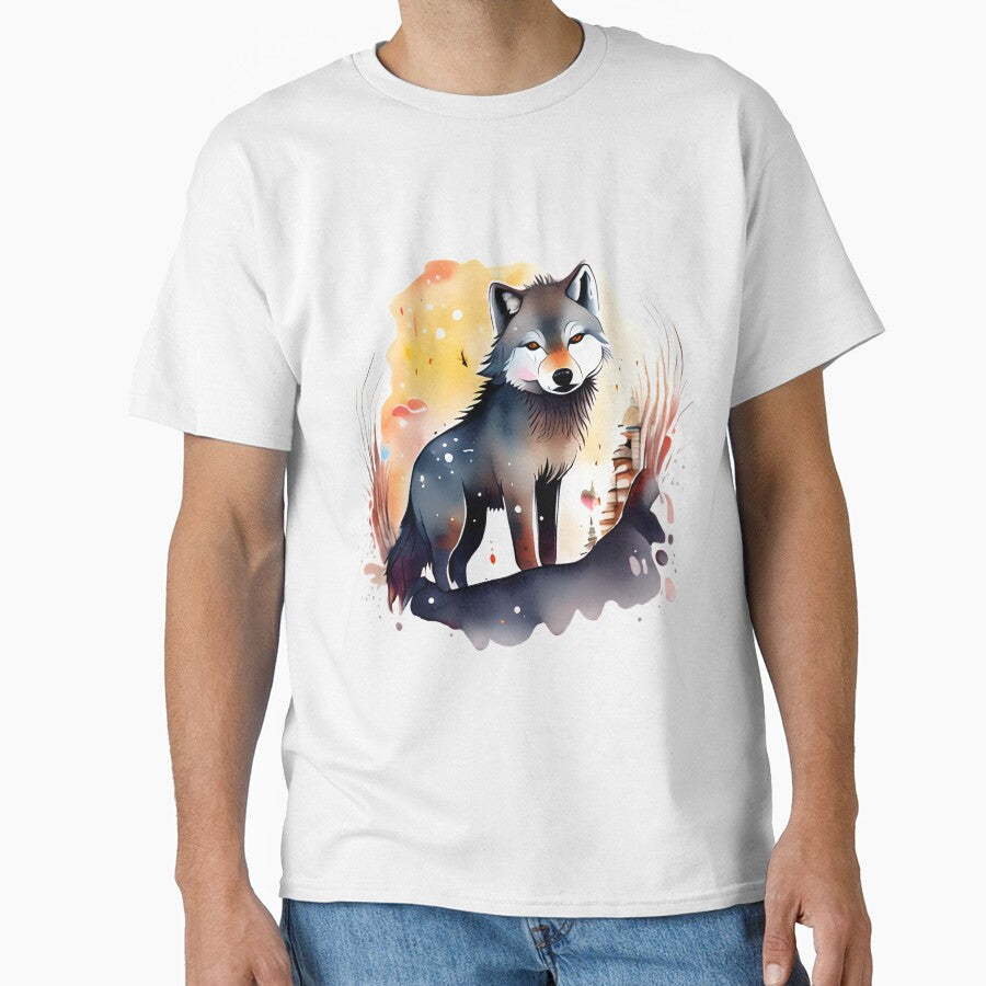Amazing Watercolor Wolf by NaMieSz