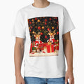 Happy Reindeers under Christmas Tree by MariaTheExpert