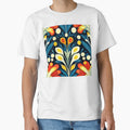 Boho-Inspired Blue, Yellow And Red Abstract Design by DEC02
