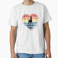 Doberman Lover Retro Sunset Heart by Print-A-Joke