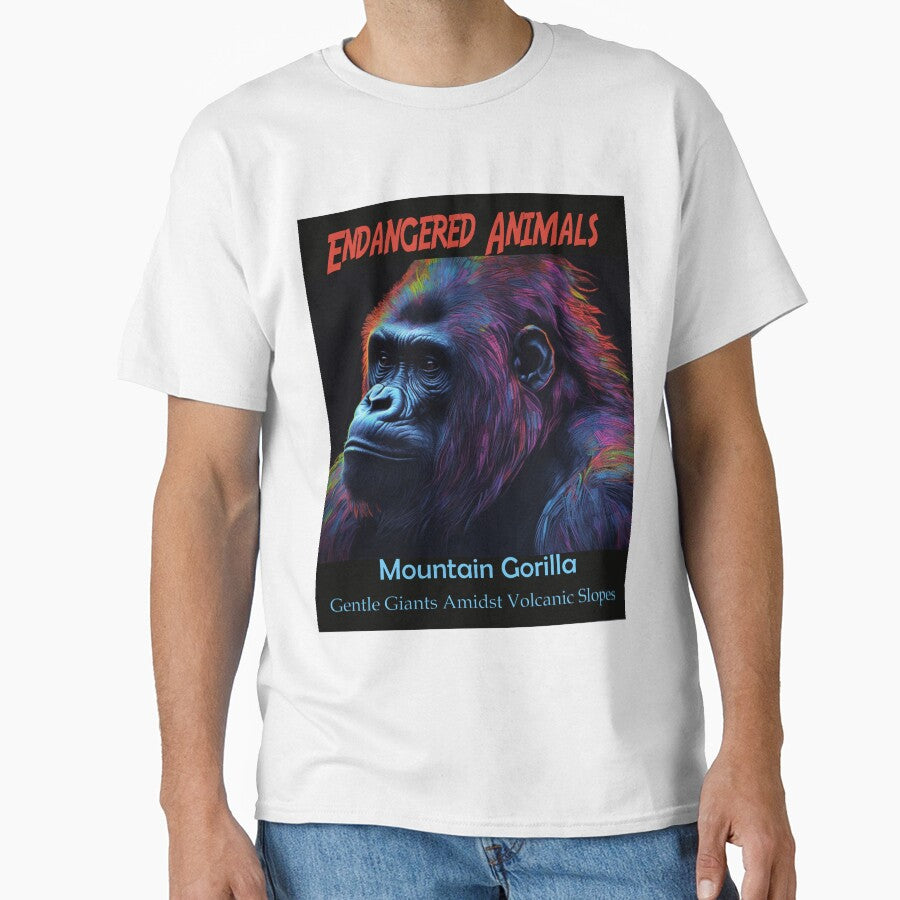 Mountain Gorilla: Gentle Giants Amidst Volcanic Slopes by JLCableStudio