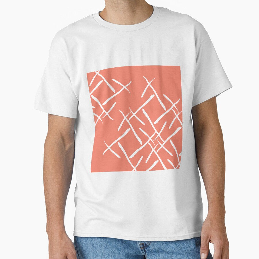 White cross marks on warm background by flamendes