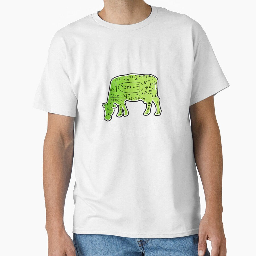 Black version of Green cow version of Can you even calculate? Funny colorful cow puns Calculator by FarmsteadAcers