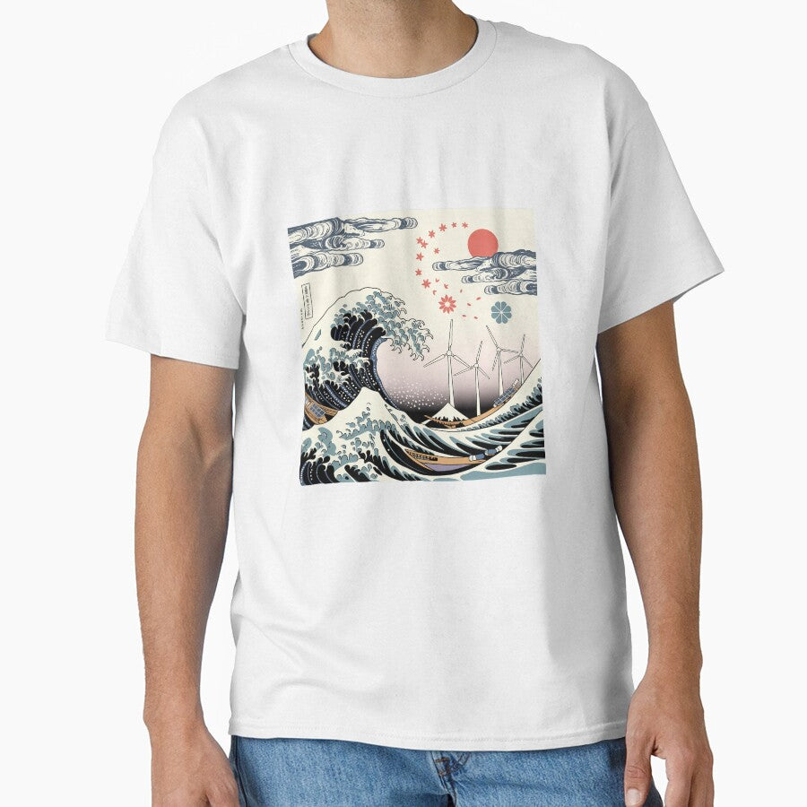 Hokusai Great Wave Environmental Art Japanese Print by Common-Standard