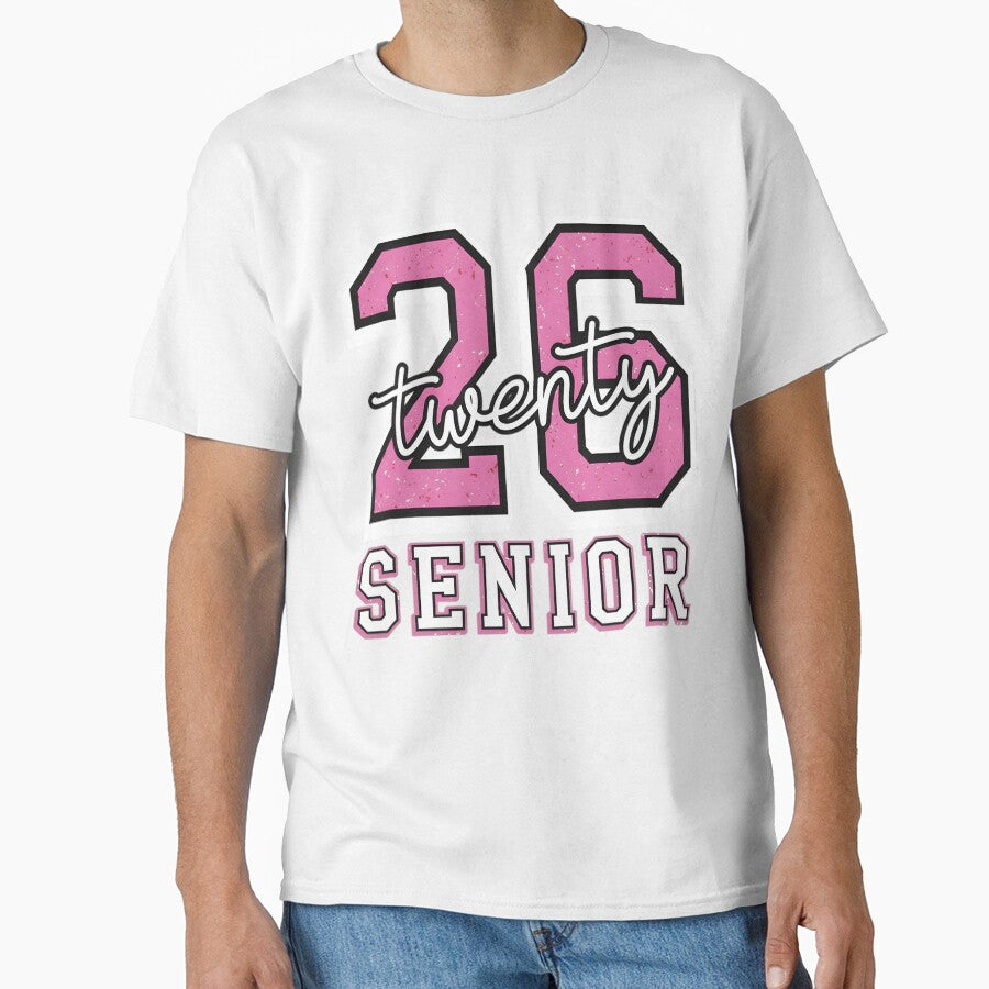 Class of 2026 Senior - Pink Varsity Graduation Design by haitrieuic96