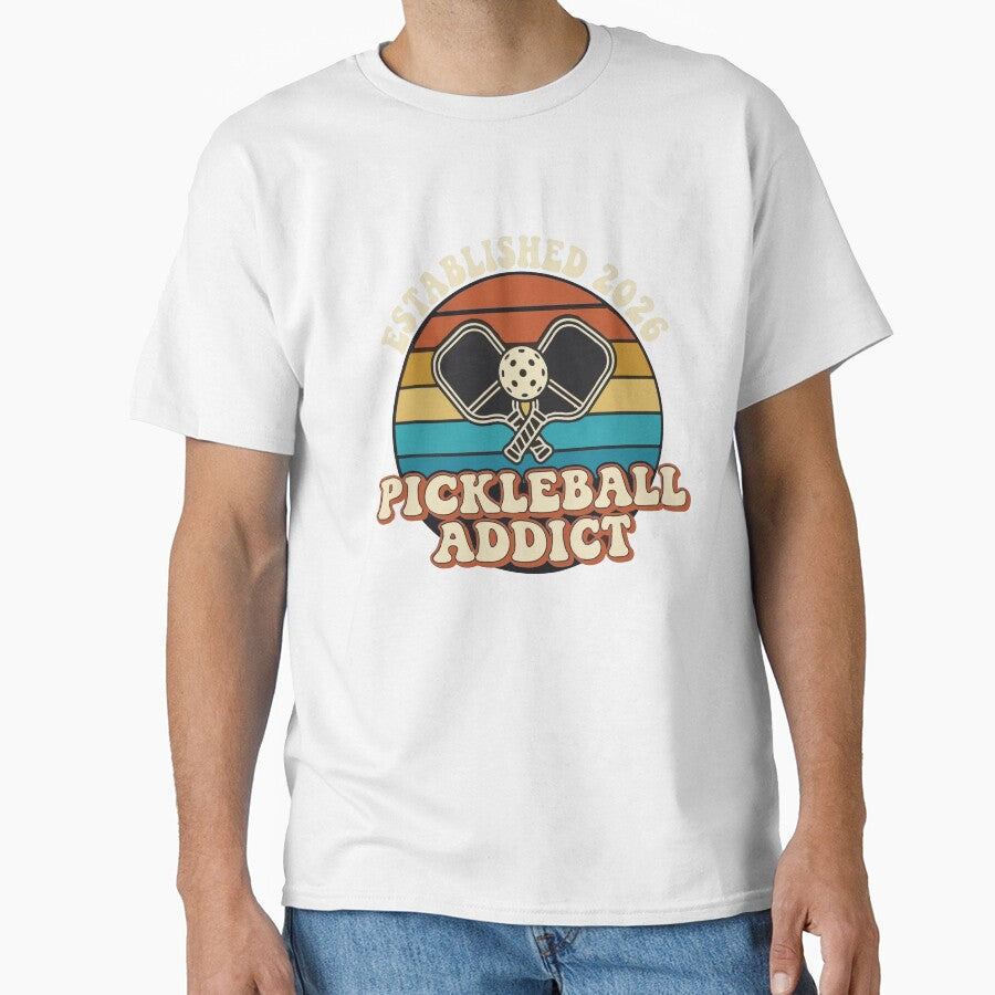 Retro Vintage Pickleball Addict - Established 2026 Sport by vlahstudio