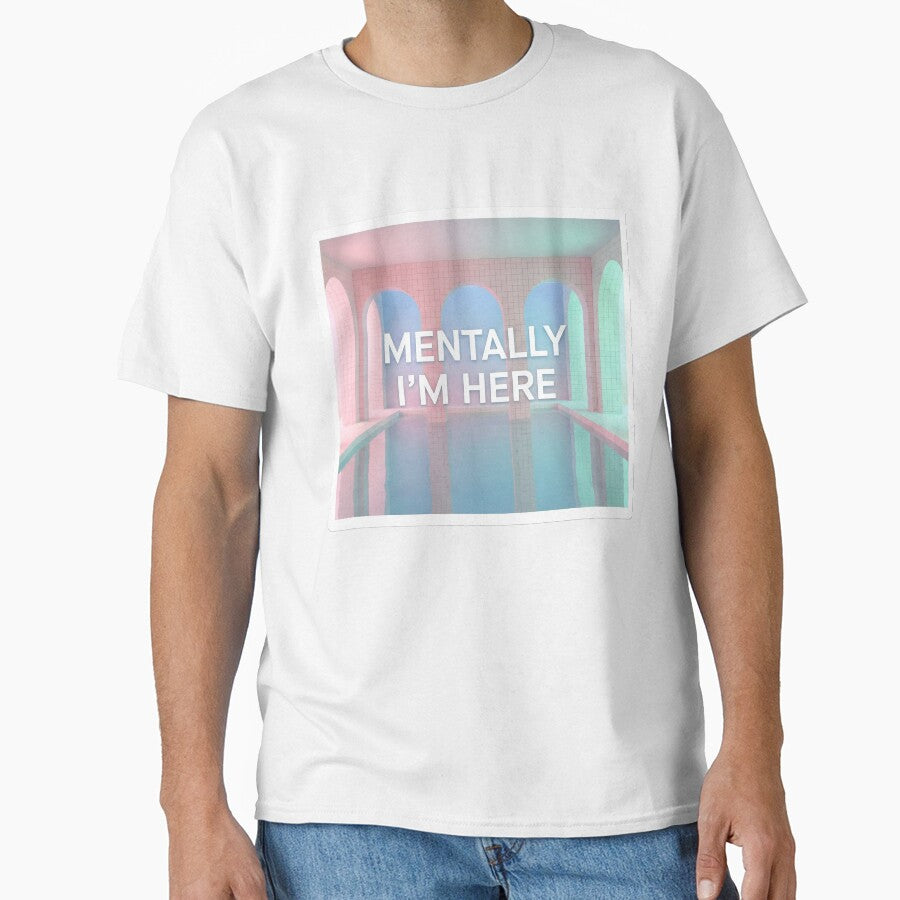 Mentally I'm Here Liminal Space Dreamcore Pool Aesthetic by StickyGuys