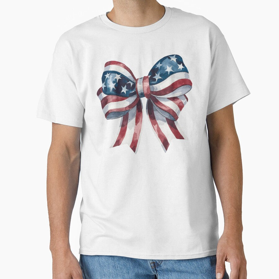 Watercolor American Coquette Bow by moimesfolies