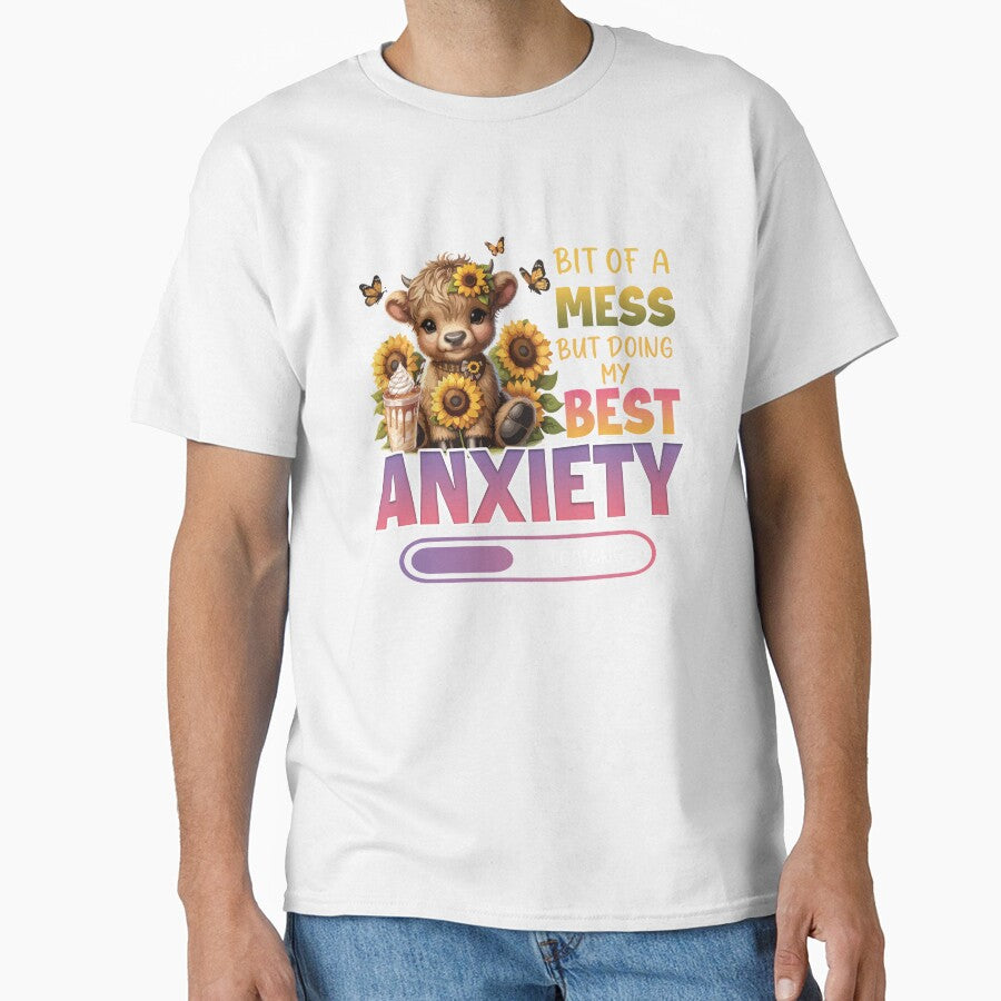 Bit Of A Mess But Doing My Best Anxiety Shirt For Men, For Women, Funny Adult Saying Gift by jelee-jelee