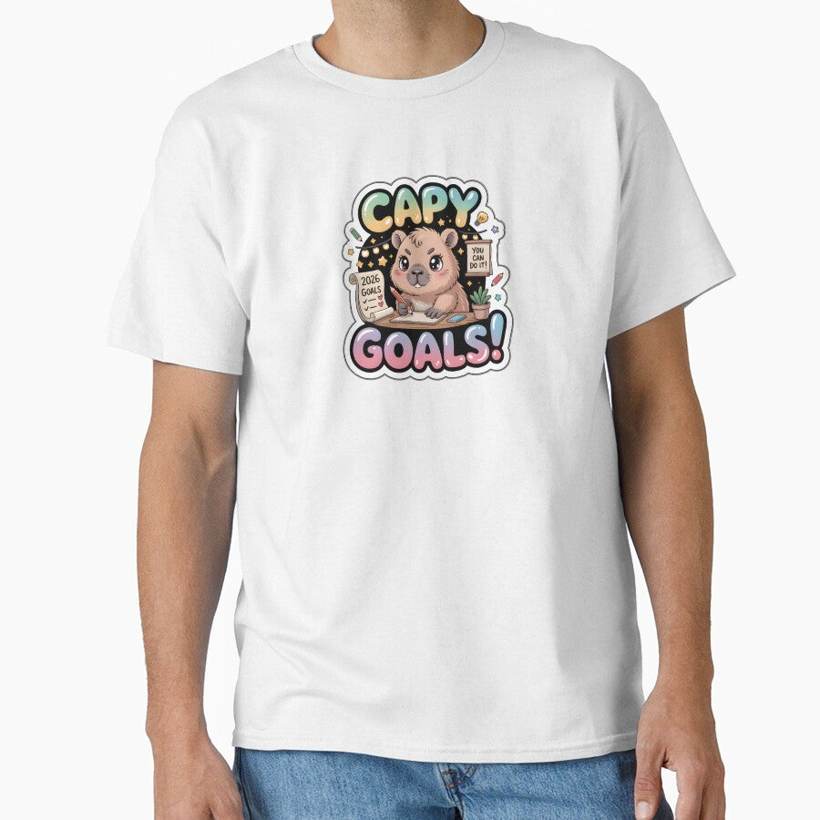 Happy New Year Capybara Goals Checklist - New Year Resolution Sticker by Nuist25