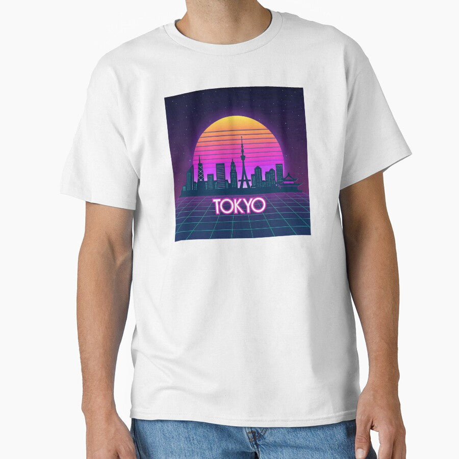 Tokyo Neon Skyline – Retro Vaporwave Aesthetic by digitalscrabble