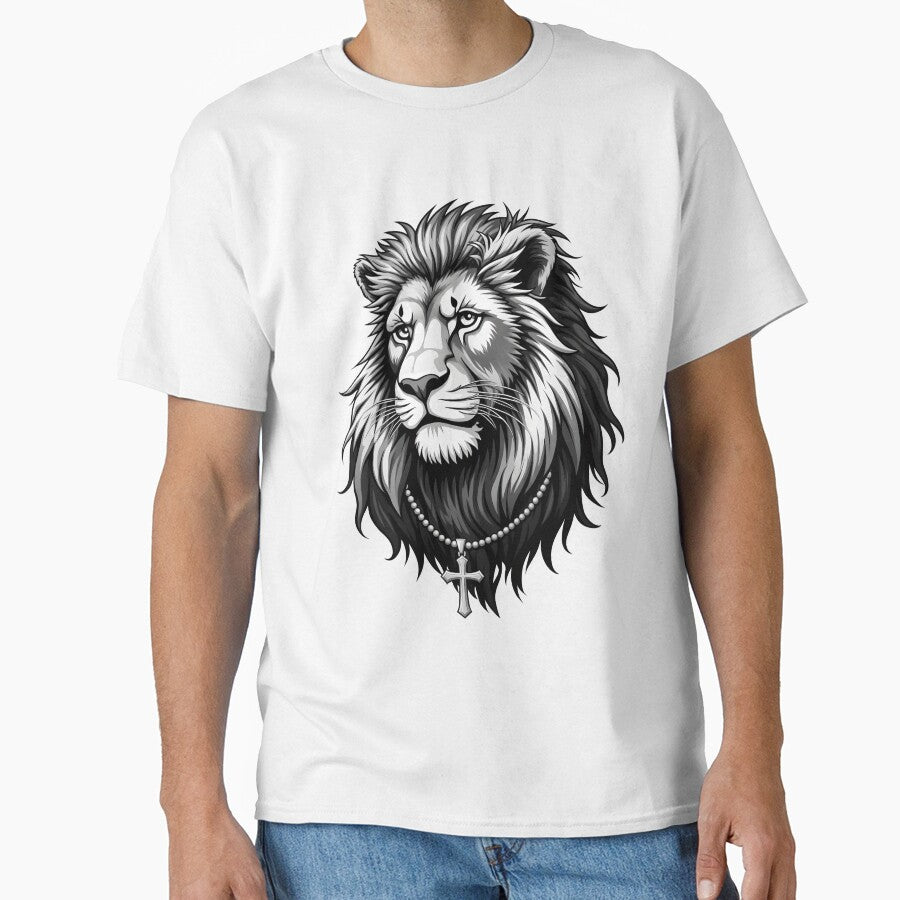 A STREET LION WITH A CROSS by infinitearte