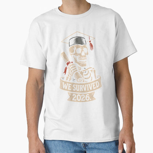 "We Survived 2026" Skeleton Graduate with Diploma by DarylWelsh2024
