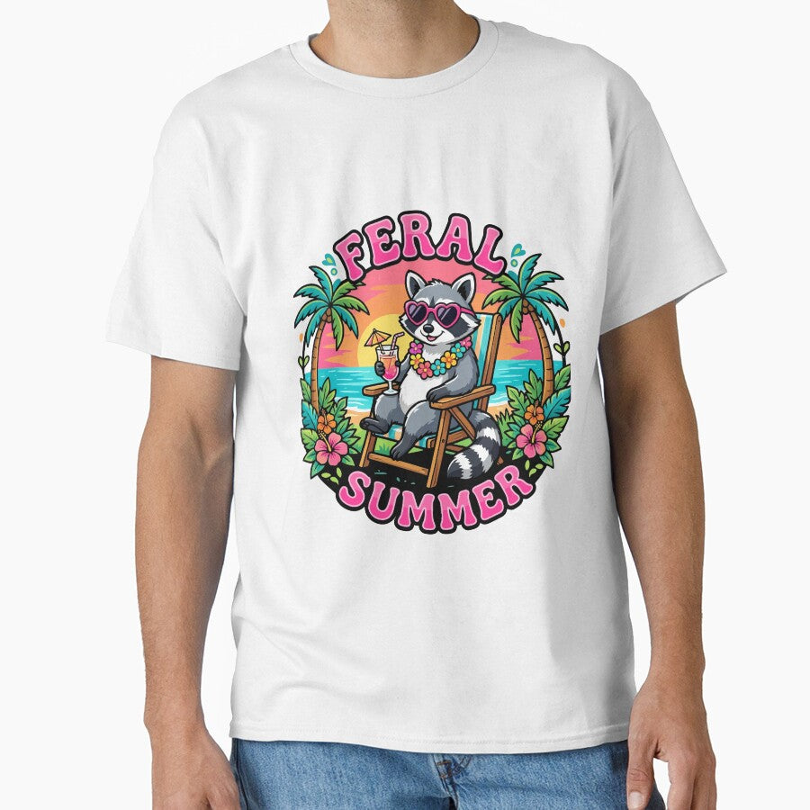 summer feral raccoon by Uglyandcute