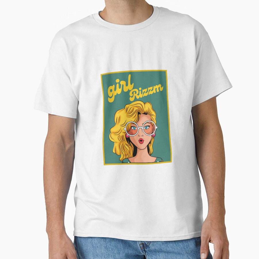 Girl Rizzm slang trend word, Rizz, Funny Rizz t-shirt by WorlDigitalArts