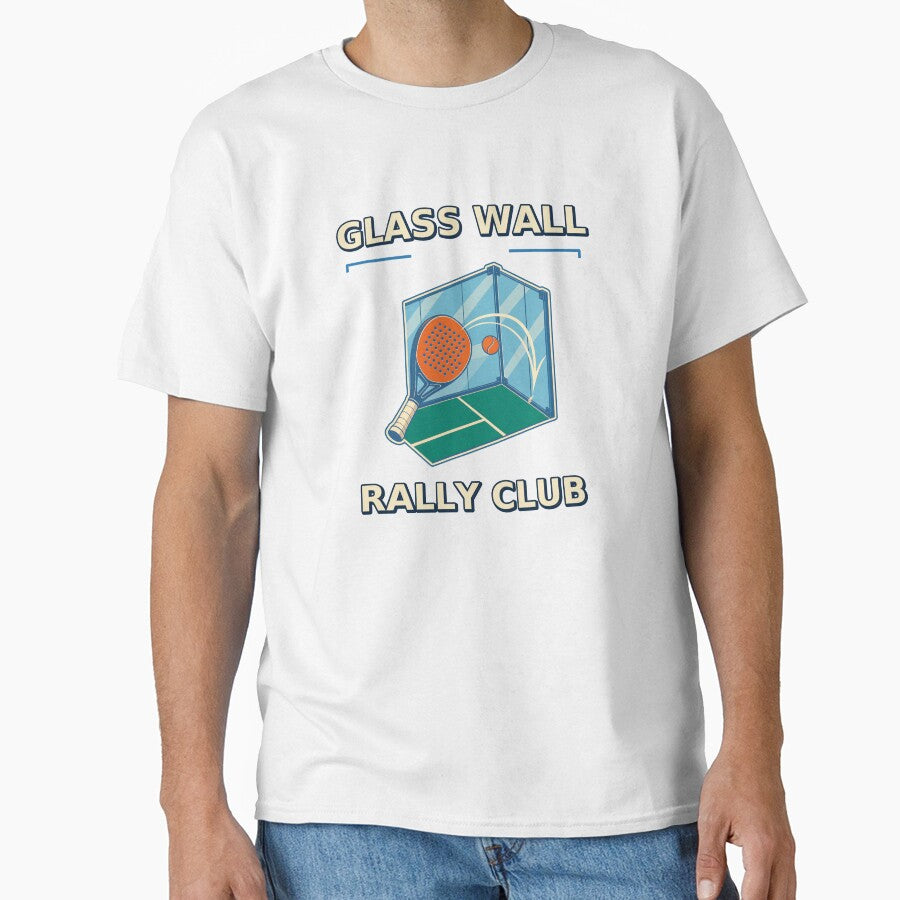 Glass Wall Rally Club Retro Padel Design by Freshloop Studio | Whimsical Vintage Art