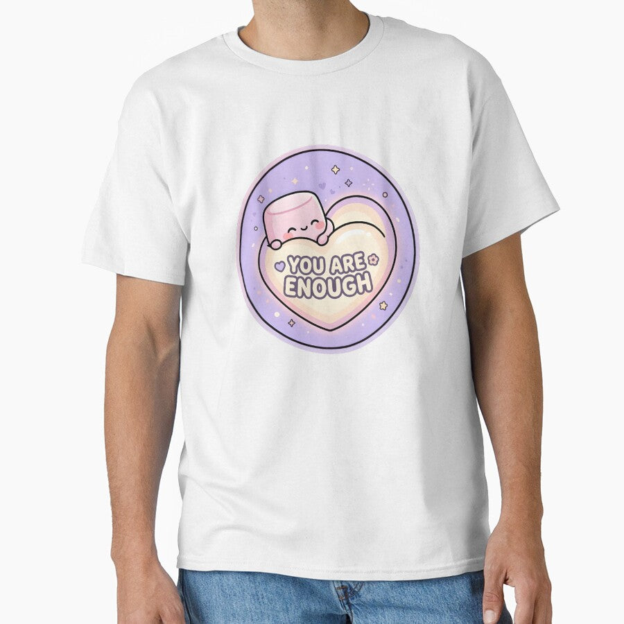 You Are Enough Self Love Kawaii Sticker by PuddlePixels