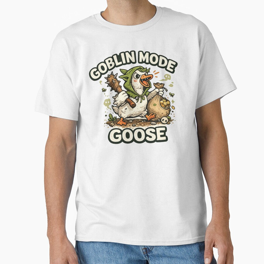 Goblin Mode Goose – Funny Chaotic Goose Meme Shirt by dreameroriginal