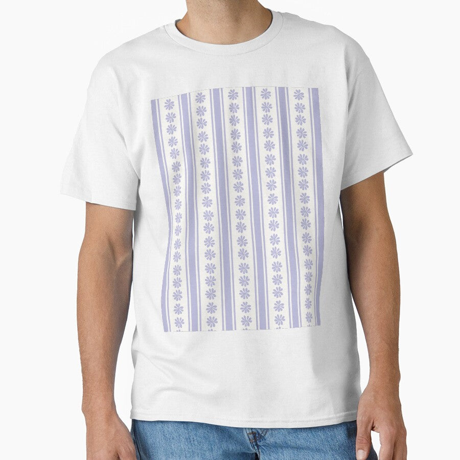 VINTAGE CLASSIC SCANDINAVIAN STYLE BOHO STRIPES LILAC by blomastudios