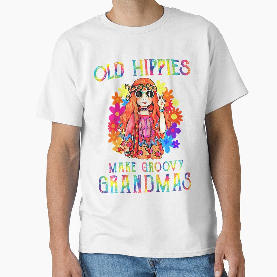 Womens Old Hippies Crazy Grandparents Make Groovy Grandmas by AntonetteSimo