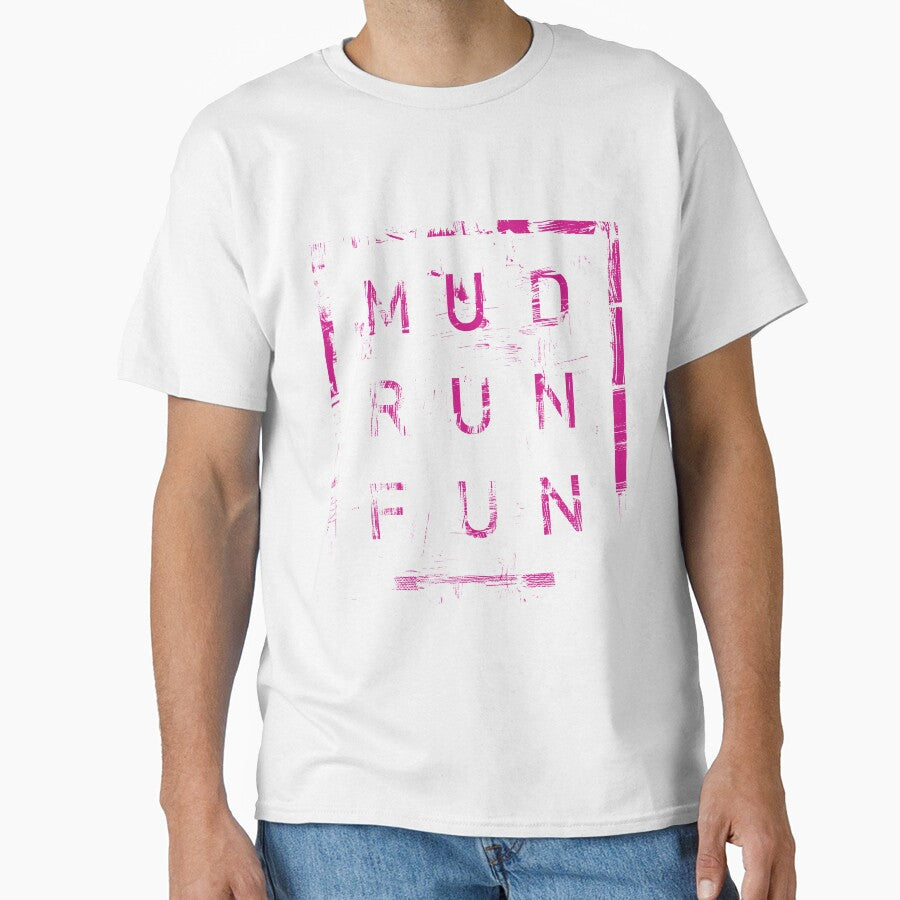 Mud Run Fun Tough Mudder PINK Trail Running and Marathon by BOBSMITHHHHH
